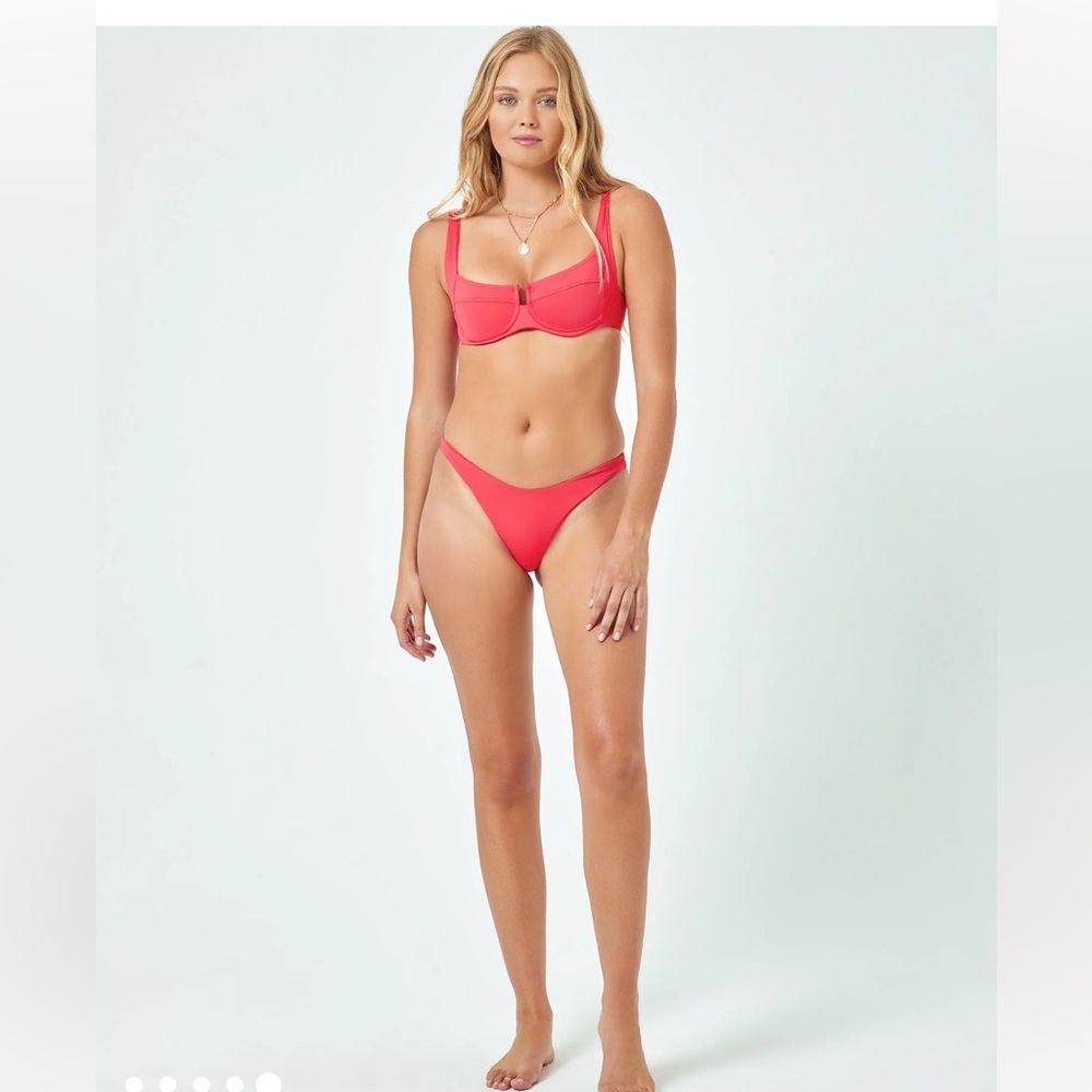 l space hot cherry bikini size large